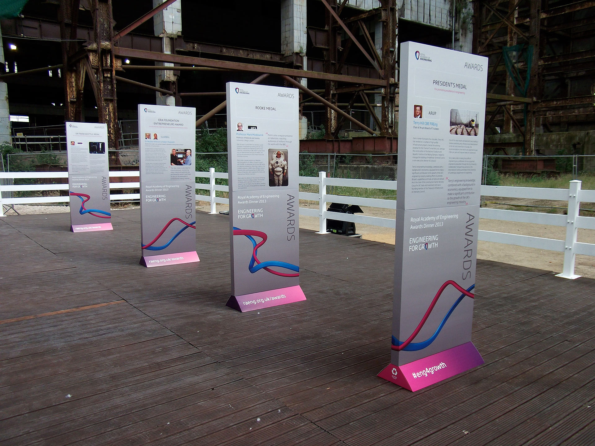 We designed and supplied a range of innovative, recyclable cardboard displays for the event.