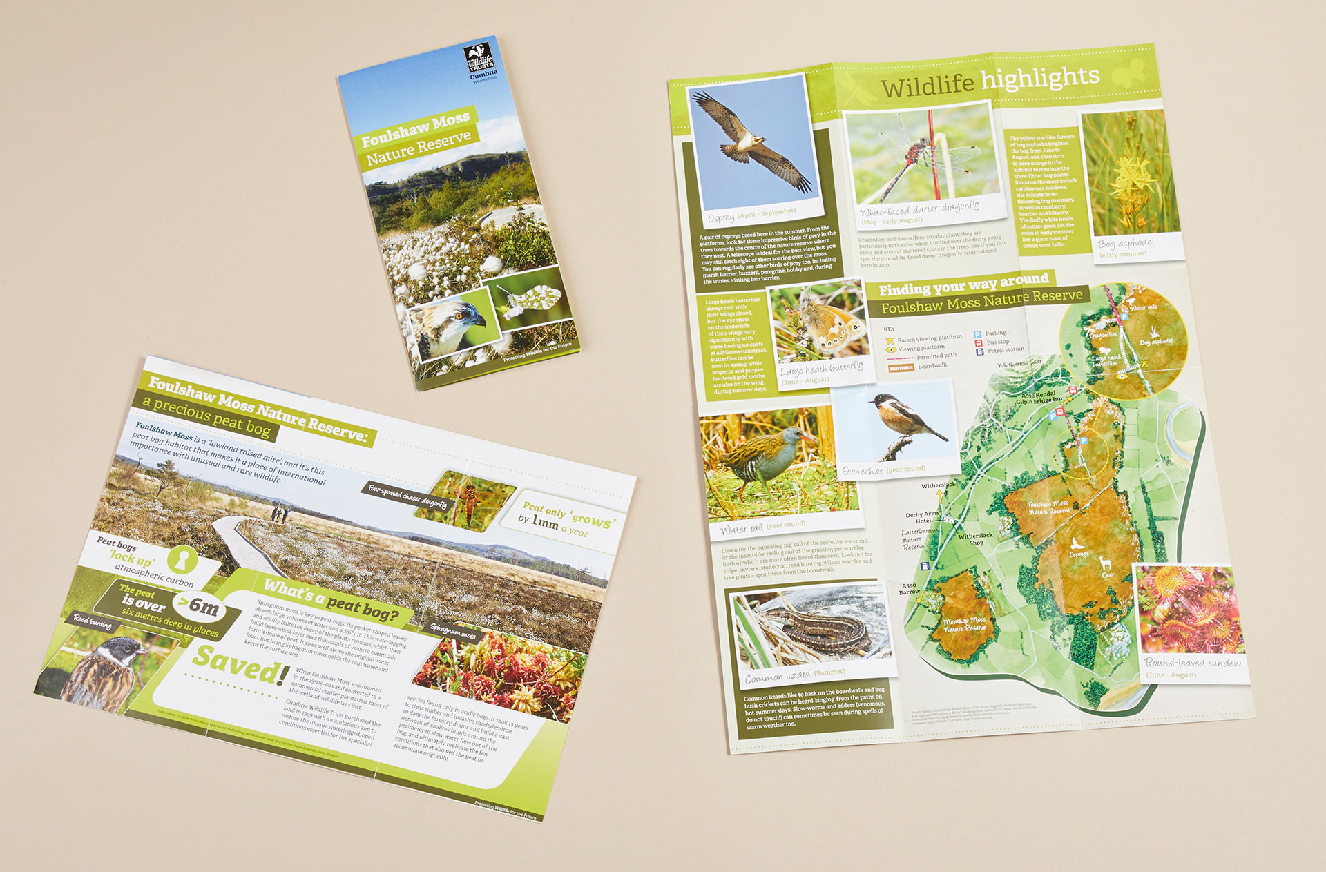 Nature reserve leaflets