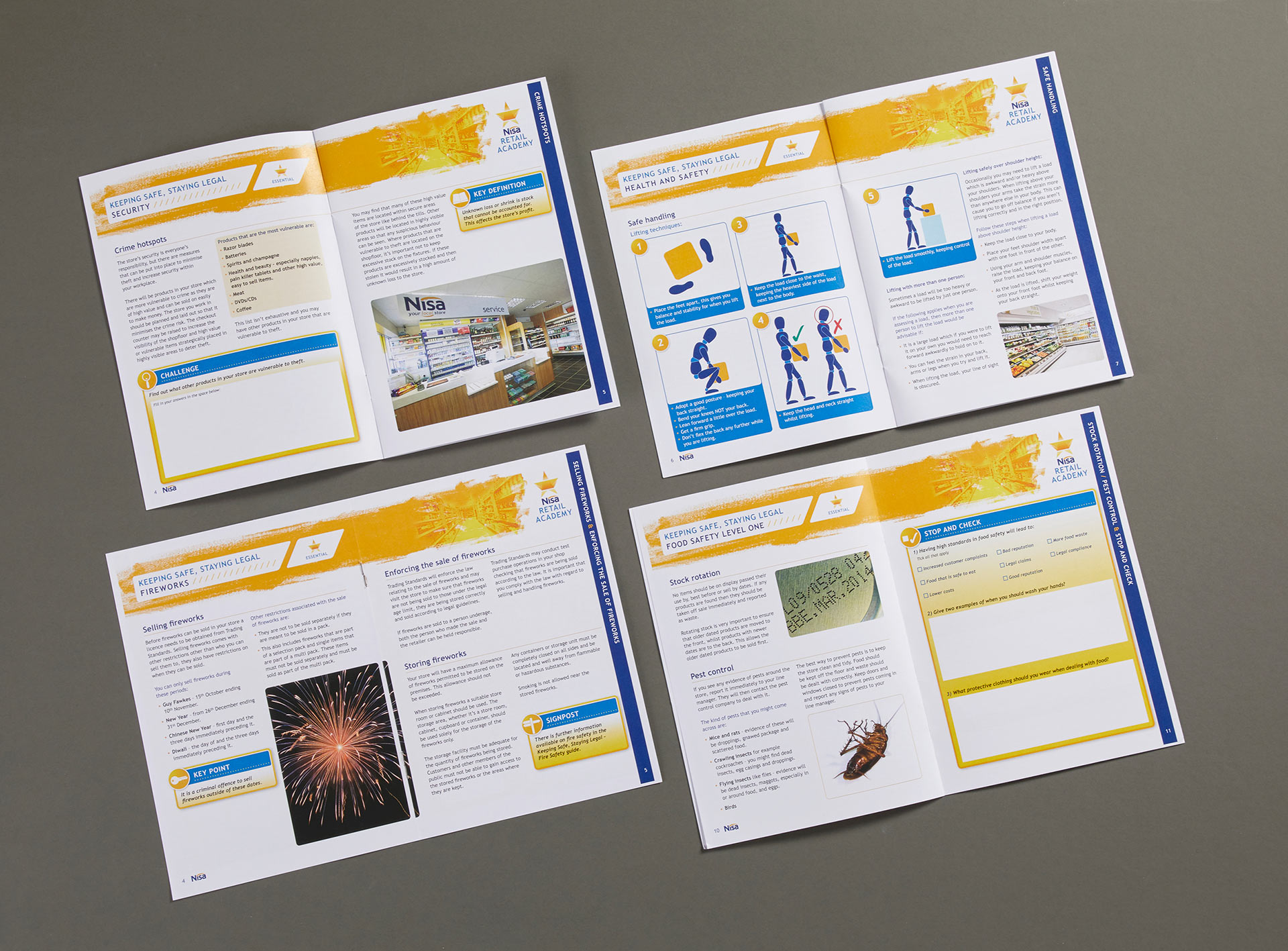 Nisa Retail Academy staff training programme visual identity and guides
