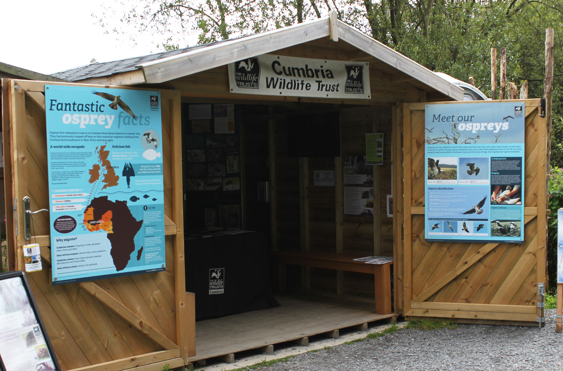 Nature reserve information panels