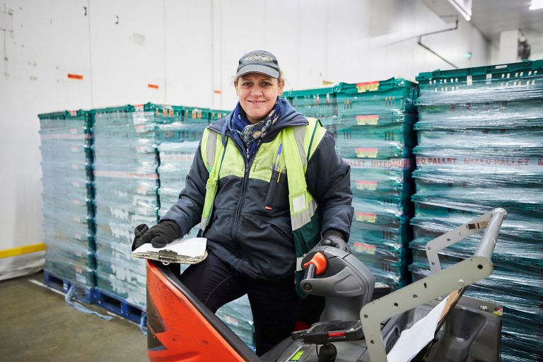 Cold Chain warehouse worker