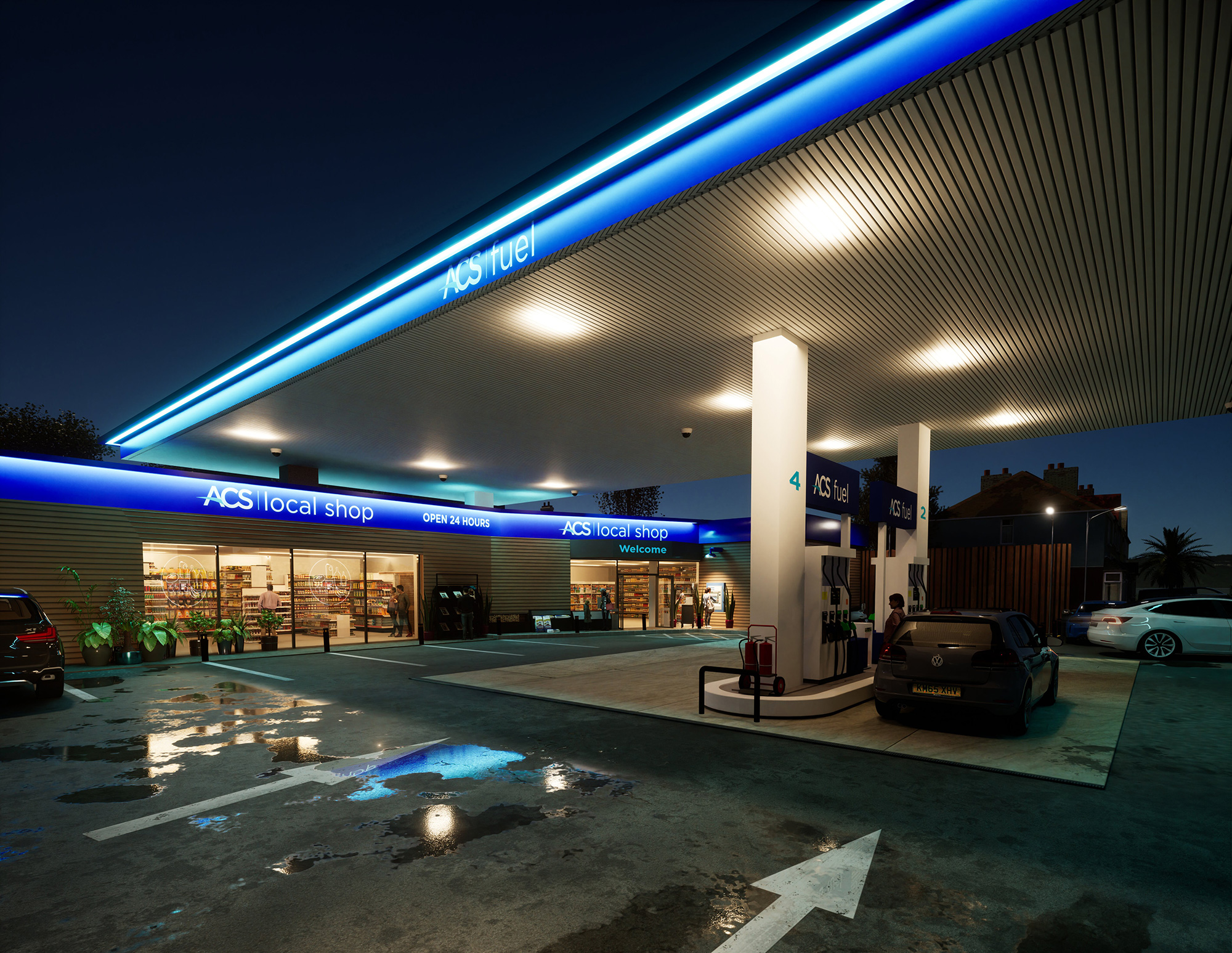 ACS forecourt 3D render