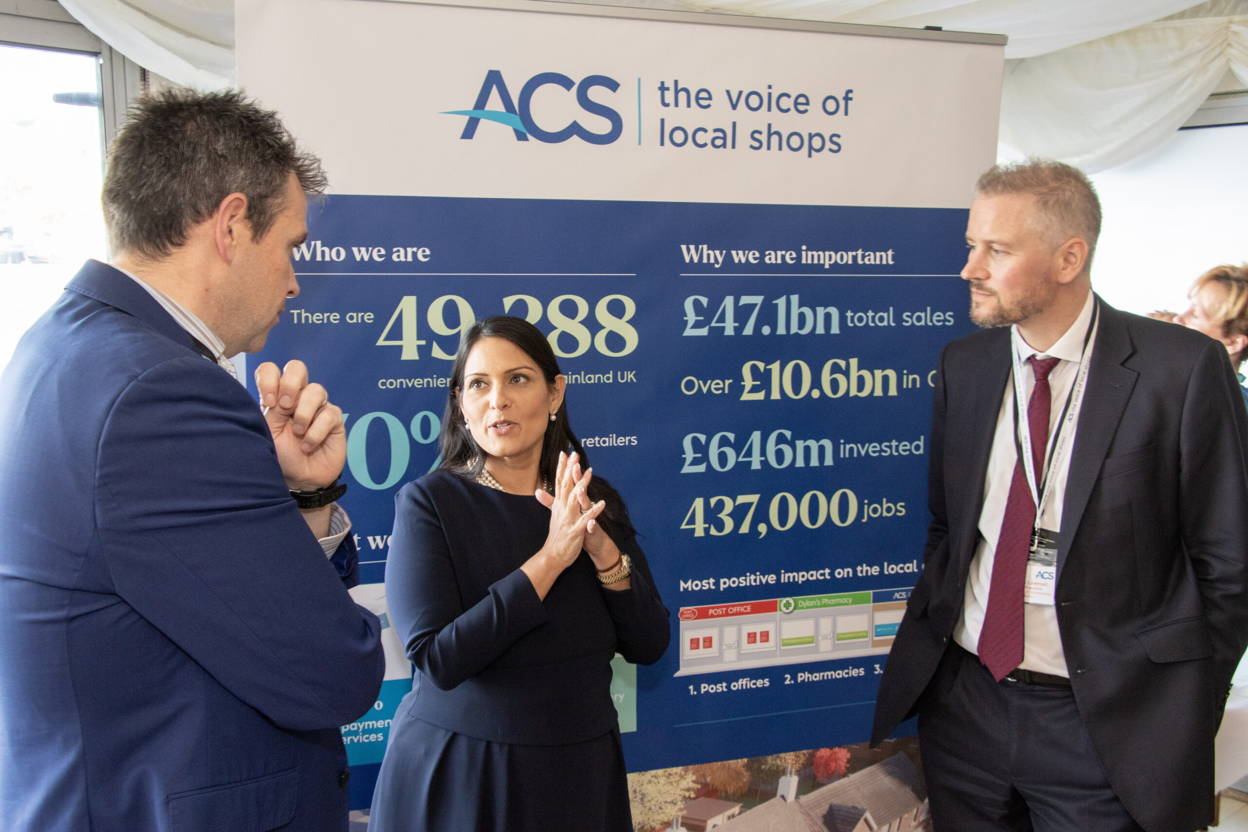Banners, pledge boards and literature for ACS’ Parliamentary Reception, at the Palace of Westminster